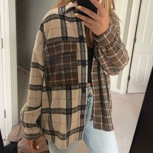 Oversize button up shirt/jacket